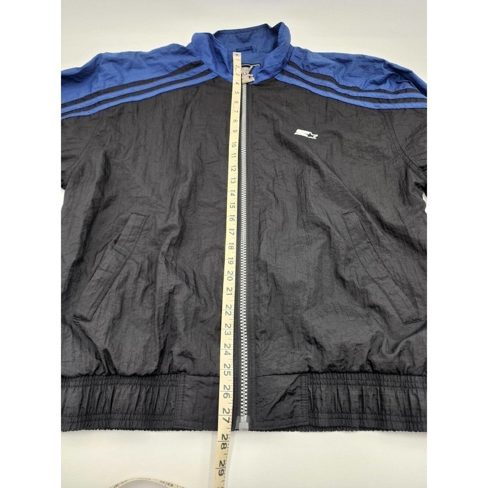 Vintage Starter Nylon Windbreaker Blue Long Sleeve Jacket Men's Size Large - Picture 5 of 11